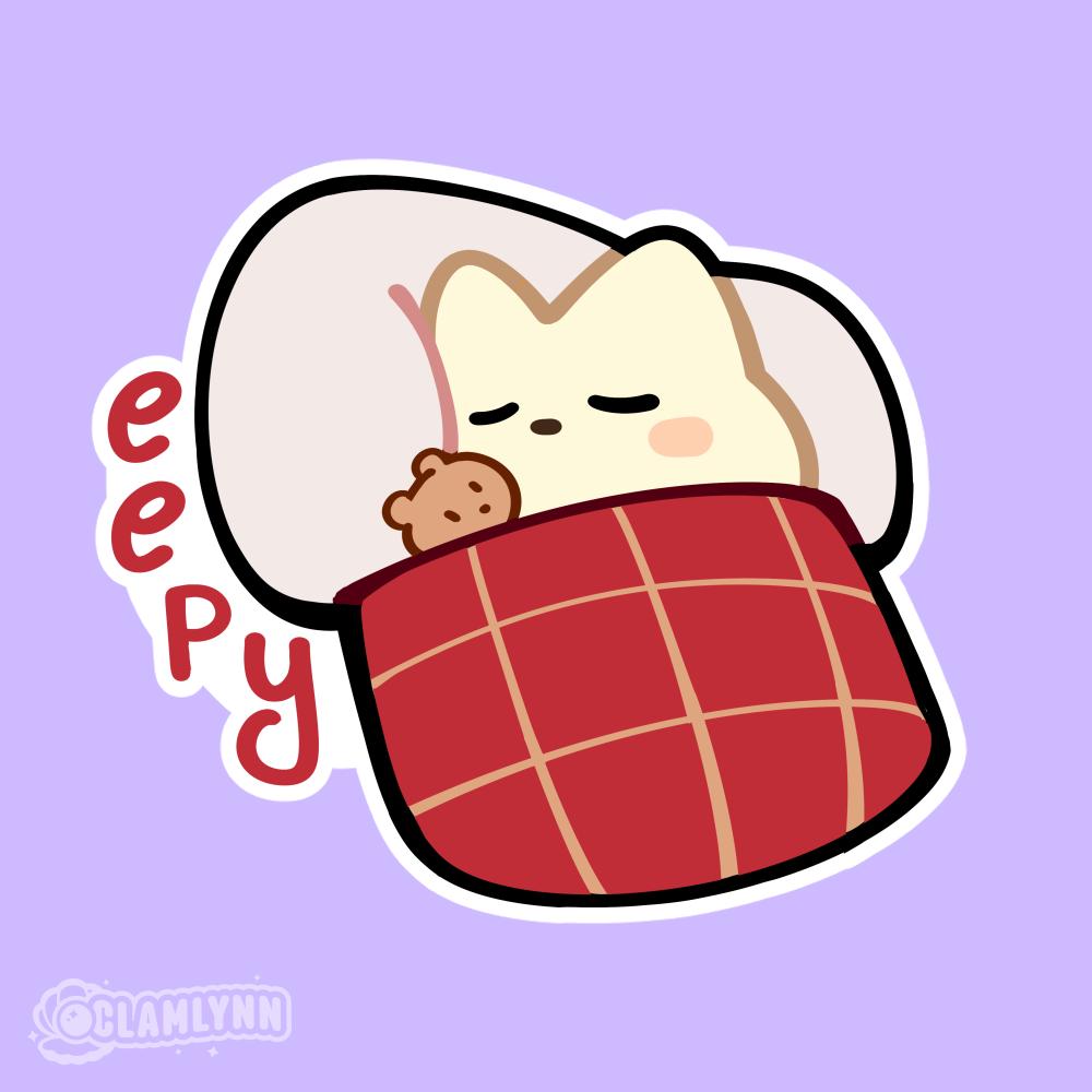 Eepy Guy, Vinyl Glossy Hand Cut Sticker