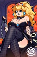 Goth Peach Art Print Poster